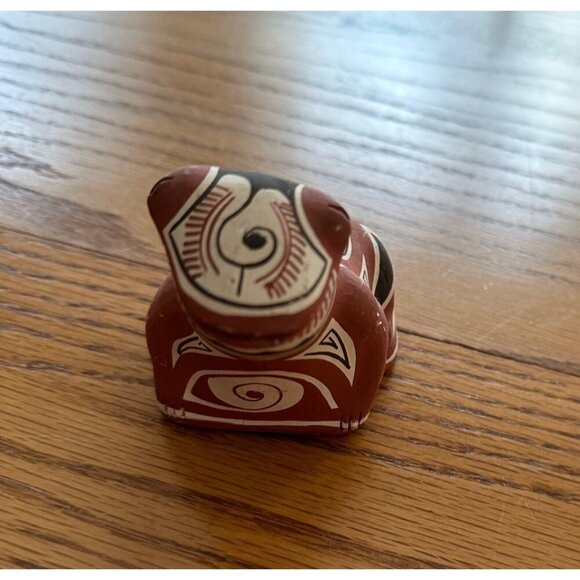 Handcrafted Ceramic Llama Figurine Mexican Folk Art Quirky Decor Desk Accessory - Picture 2 of 8